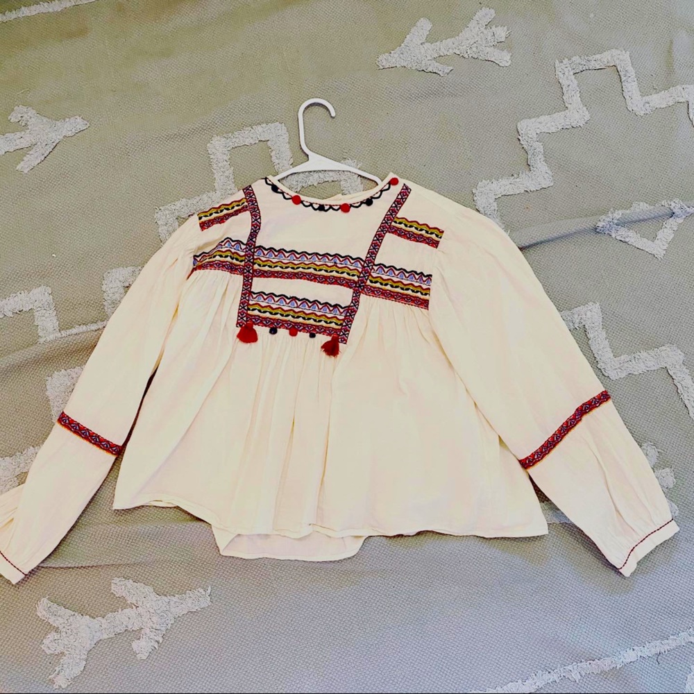 Cream blouse